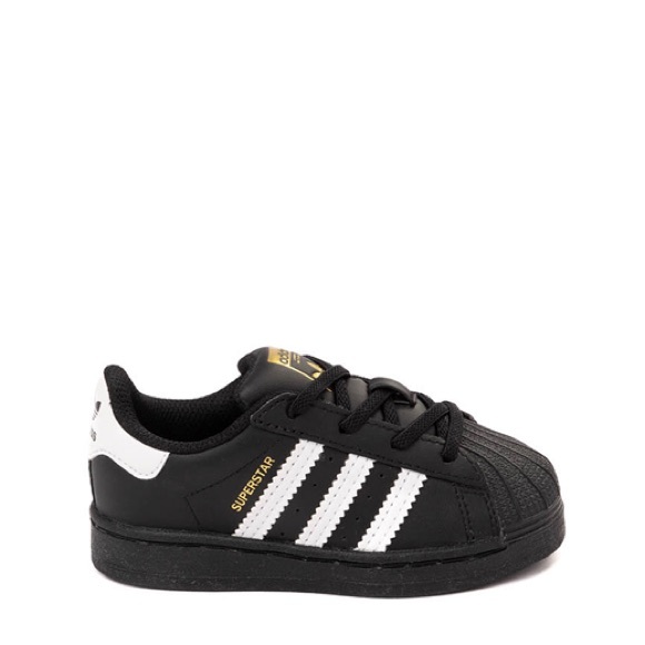 adidas Superstar Athletic Shoe - Toddler - Black - Picture 1 of 9